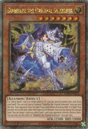 Image of Diabellze the Original Sinkeeper (Quarter Century Secret Rare) (LEDE-EN012) - Legacy of Destruction 1st Edition