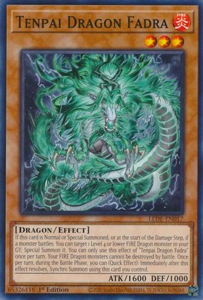 Image of Tenpai Dragon Fadra (LEDE-EN017) - Legacy of Destruction 1st Edition