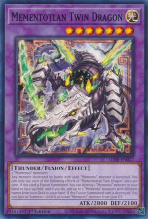 Image of Mementotlan Twin Dragon (LEDE-EN037) - Legacy of Destruction 1st Edition
