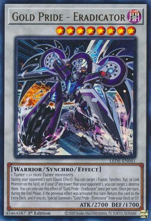 Image of Gold Pride - Eradicator (LEDE-EN041) - Legacy of Destruction 1st Edition