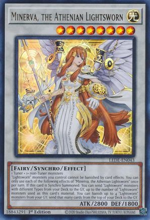 Image of Minerva, the Athenian Lightsworn (LEDE-EN043) - Legacy of Destruction 1st Edition