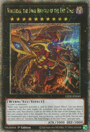 Image of Varudras, the Final Bringer of the End Times (Quarter Century Secret Rare) (LEDE-EN045) - Legacy of Destruction 1st Edition