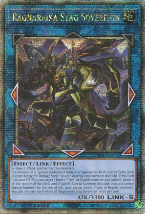 Image of Ragnaraika Stag Sovereign (Quarter Century Secret Rare) (LEDE-EN050) - Legacy of Destruction 1st Edition