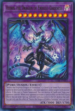 Image of Veidos the Dragon of Endless Darkness (LEDE-EN092) - Legacy of Destruction 1st Edition