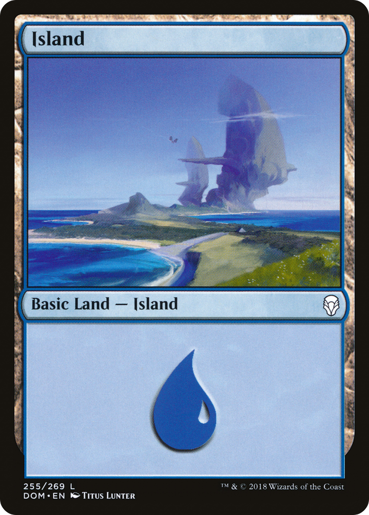 Image of Island (255) (DOM-255) - Dominaria