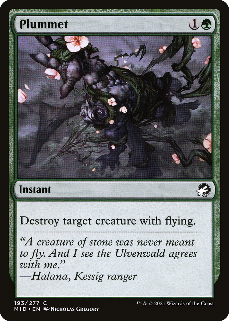 Image of Plummet (MID-193) - Innistrad: Midnight Hunt