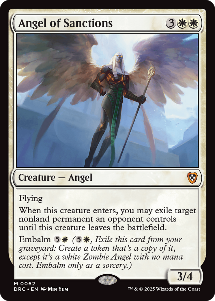 Image of Angel of Sanctions (DRC-062) - Commander: Aetherdrift