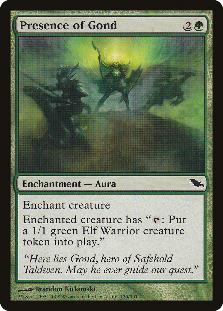 Image of Presence of Gond (SHM-125) - Shadowmoor Foil