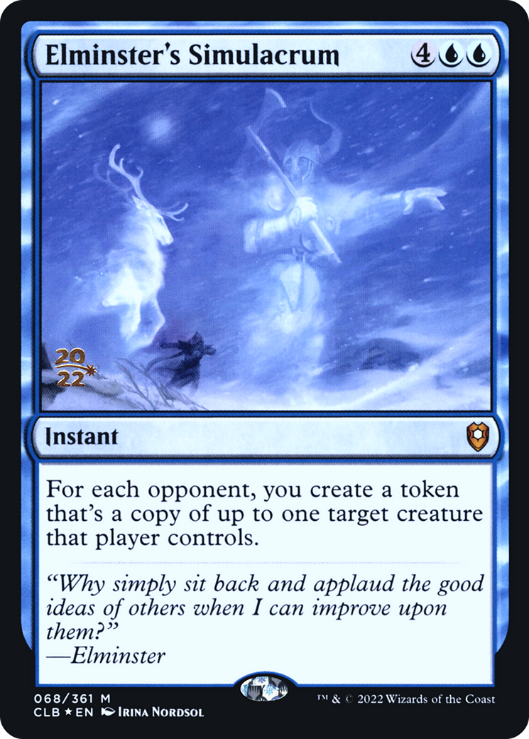 Image of Elminster's Simulacrum (PRE-068) - Battle for Baldur's Gate Promos Foil
