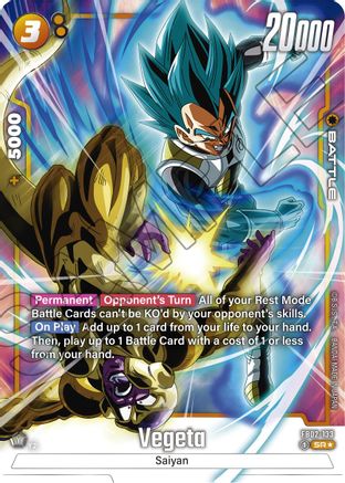 Image of Vegeta - FB02-133 (Alternate Art) (FB02-133) - Blazing Aura Holofoil