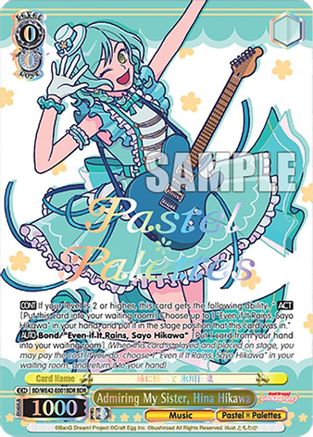 Image of Admiring My Sister, Hina Hikawa (BDR) (BD/WE42-E001BDR BDR) - BanG Dream! Girls Band Party! Countdown Collection Premium Booster