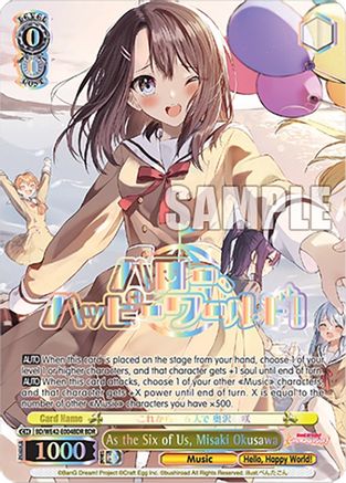 Image of As the Six of Us, Misaki Okusawa (BDR) (BD/WE42-E004BDR BDR) - BanG Dream! Girls Band Party! Countdown Collection Premium Booster
