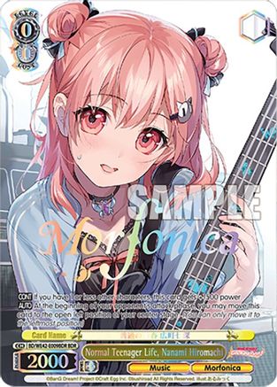 Image of Normal Teenager Life, Nanami Hiromachi (BDR) (BD/WE42-E009BDR BDR) - BanG Dream! Girls Band Party! Countdown Collection Premium Booster