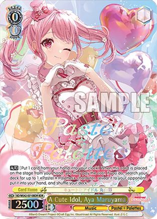 Image of A Cute Idol, Aya Maruyama (BDR) (BD/WE42-E010BDR BDR) - BanG Dream! Girls Band Party! Countdown Collection Premium Booster
