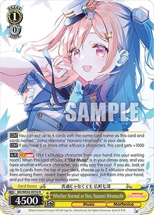 Image of Whether Normal or Not, Nanami Hiromachi (BD/WE42-E016 N) - BanG Dream! Girls Band Party! Countdown Collection Premium Booster