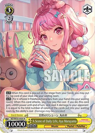Image of A Scene of Daily Life, Aya Maruyama (BD/WE42-E025 N) - BanG Dream! Girls Band Party! Countdown Collection Premium Booster