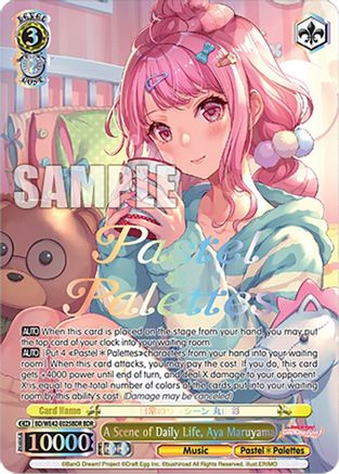 Image of A Scene of Daily Life, Aya Maruyama (BDR) (BD/WE42-E025BDR BDR) - BanG Dream! Girls Band Party! Countdown Collection Premium Booster