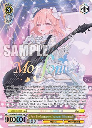 Image of A Fun Performance, Nanami Hiromachi (BDR) (BD/WE42-E026BDR BDR) - BanG Dream! Girls Band Party! Countdown Collection Premium Booster