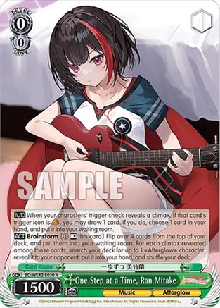 Image of One Step at a Time, Ran Mitake (BD/WE42-E030 N) - BanG Dream! Girls Band Party! Countdown Collection Premium Booster