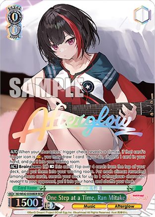Image of One Step at a Time, Ran Mitake (BDR) (BD/WE42-E030BDR BDR) - BanG Dream! Girls Band Party! Countdown Collection Premium Booster