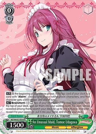 Image of An Unusual Maid, Tomoe Udagawa (BD/WE42-E034 N) - BanG Dream! Girls Band Party! Countdown Collection Premium Booster