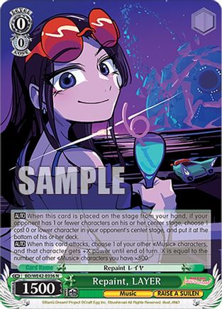 Image of Repaint, LAYER (BD/WE42-E036 N) - BanG Dream! Girls Band Party! Countdown Collection Premium Booster