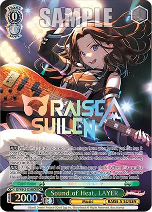 Image of Sound of Heat, LAYER (BDR) (BD/WE42-E039BDR BDR) - BanG Dream! Girls Band Party! Countdown Collection Premium Booster