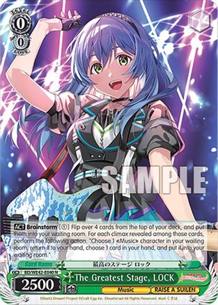 Image of The Greatest Stage, LOCK (BD/WE42-E040 N) - BanG Dream! Girls Band Party! Countdown Collection Premium Booster
