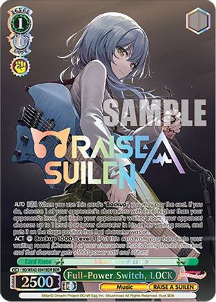 Image of Full-Power Switch, LOCK (BDR) (BD/WE42-E041BDR BDR) - BanG Dream! Girls Band Party! Countdown Collection Premium Booster