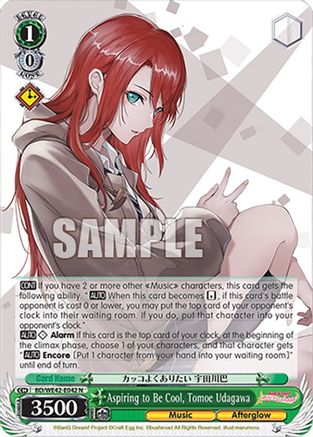 Image of Aspiring to Be Cool, Tomoe Udagawa (BD/WE42-E042 N) - BanG Dream! Girls Band Party! Countdown Collection Premium Booster