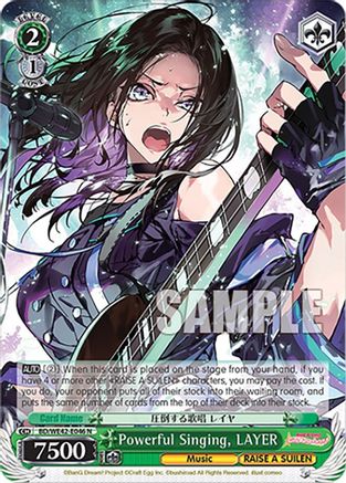 Image of Powerful Singing, LAYER (BD/WE42-E046 N) - BanG Dream! Girls Band Party! Countdown Collection Premium Booster