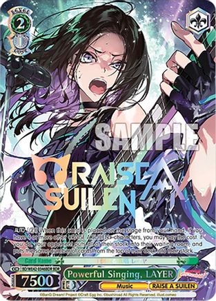 Image of Powerful Singing, LAYER (BDR) (BD/WE42-E046BDR BDR) - BanG Dream! Girls Band Party! Countdown Collection Premium Booster