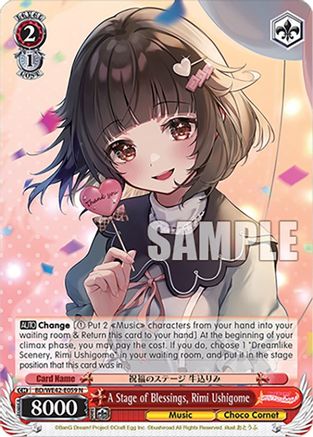 Image of A Stage of Blessings, Rimi Ushigome (BD/WE42-E059 N) - BanG Dream! Girls Band Party! Countdown Collection Premium Booster