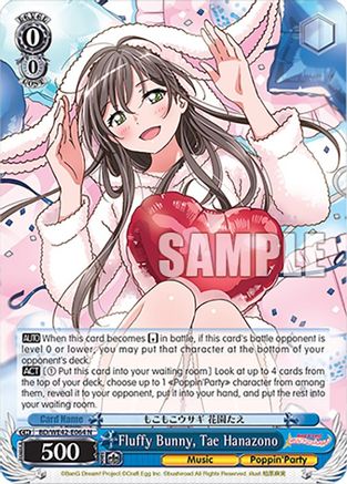 Image of Fluffy Bunny, Tae Hanazono (BD/WE42-E064 N) - BanG Dream! Girls Band Party! Countdown Collection Premium Booster