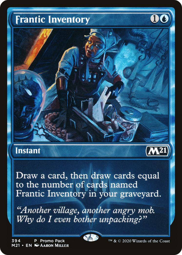 Image of Frantic Inventory (PPM21-394) - Core Set 2021 Foil