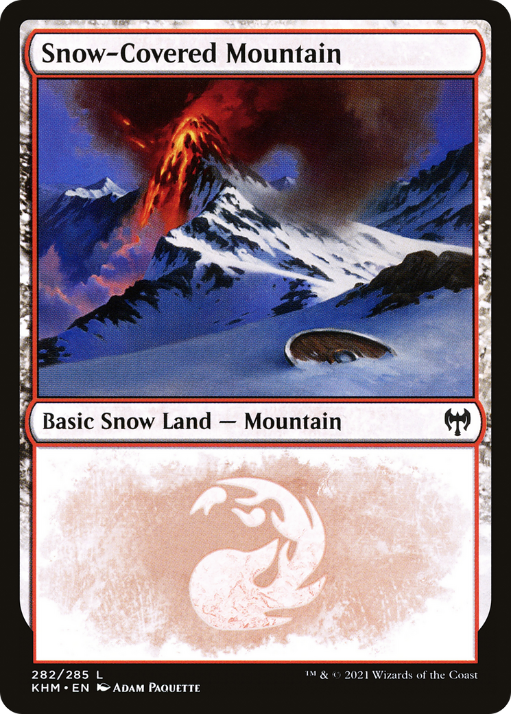 Image of Snow-Covered Mountain (282) (KHM-282) - Kaldheim: (snow) Foil