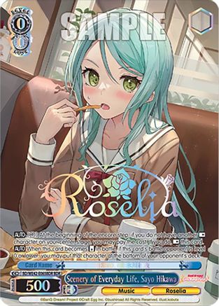 Image of Scenery of Everyday Life, Sayo Hikawa (BDR) (BD/WE42-E065BDR BDR) - BanG Dream! Girls Band Party! Countdown Collection Premium Booster