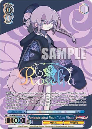 Image of Passionate About Music, Yukina Minato (BDR) (BD/WE42-E069BDR BDR) - BanG Dream! Girls Band Party! Countdown Collection Premium Booster
