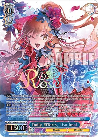 Image of Daily Efforts, Lisa Imai (BDR) (BD/WE42-E076BDR BDR) - BanG Dream! Girls Band Party! Countdown Collection Premium Booster