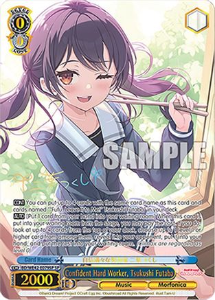 Image of Confident Hard Worker, Tsukushi Futaba (SP) (BD/WE42-E079SP SP) - BanG Dream! Girls Band Party! Countdown Collection Premium Booster