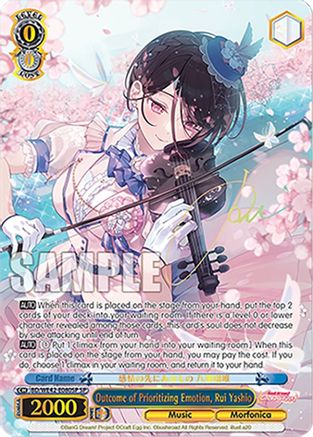 Image of Outcome of Prioritizing Emotion, Rui Yashio (SP) (BD/WE42-E080SP SP) - BanG Dream! Girls Band Party! Countdown Collection Premium Booster