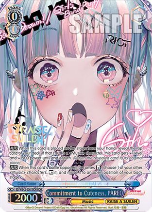 Image of Commitment to Cuteness, PAREO (BDR) (BD/WE42-E081BDR BDR) - BanG Dream! Girls Band Party! Countdown Collection Premium Booster