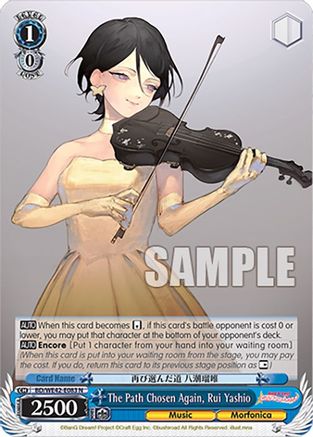 Image of The Path Chosen Again, Rui Yashio (BD/WE42-E083 N) - BanG Dream! Girls Band Party! Countdown Collection Premium Booster