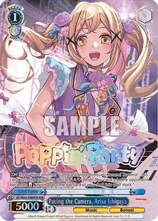 Image of Facing the Camera, Arisa Ichigaya (BDR) (BD/WE42-E089BDR BDR) - BanG Dream! Girls Band Party! Countdown Collection Premium Booster