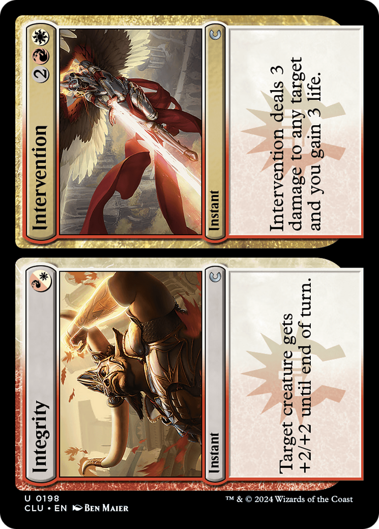 Image of Integrity // Intervention (CLU-198) - Ravnica: Clue Edition