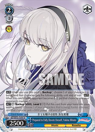 Image of Prepared to Fully Devote Oneself, Yukina Minato (BD/WE42-E095 N) - BanG Dream! Girls Band Party! Countdown Collection Premium Booster