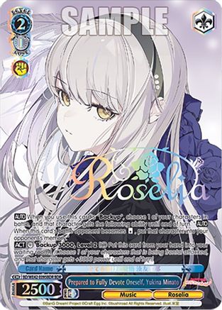 Image of Prepared to Fully Devote Oneself, Yukina Minato (BDR) (BD/WE42-E095BDR BDR) - BanG Dream! Girls Band Party! Countdown Collection Premium Booster