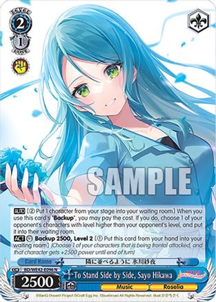 Image of To Stand Side by Side, Sayo Hikawa (BD/WE42-E096 N) - BanG Dream! Girls Band Party! Countdown Collection Premium Booster