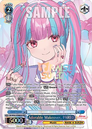 Image of Adorable Makeover, PAREO (BDR) (BD/WE42-E098BDR BDR) - BanG Dream! Girls Band Party! Countdown Collection Premium Booster