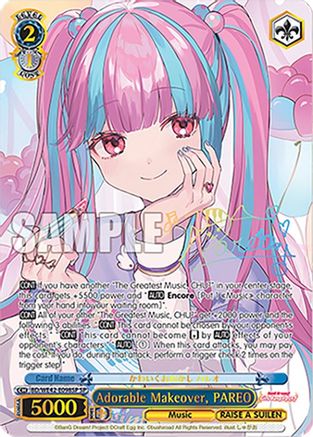 Image of Adorable Makeover, PAREO (SP) (BD/WE42-E098SP SP) - BanG Dream! Girls Band Party! Countdown Collection Premium Booster